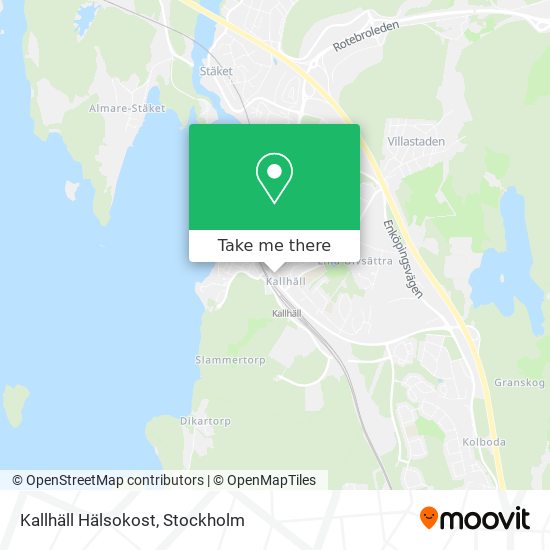 Kallhäll Hälsokost map