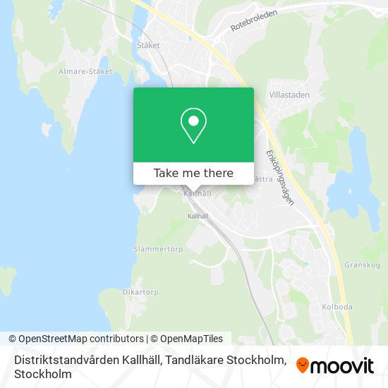 Distriktstandvården Kallhäll, Tandläkare Stockholm map
