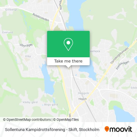 Sollentuna Kampidrottsförening - Skift map