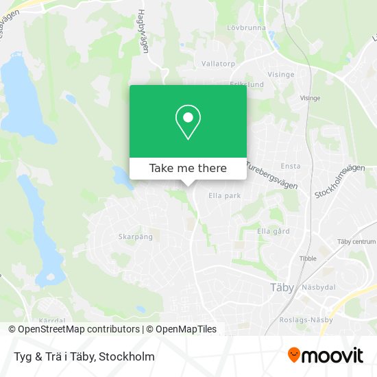 Tyg & Trä i Täby map