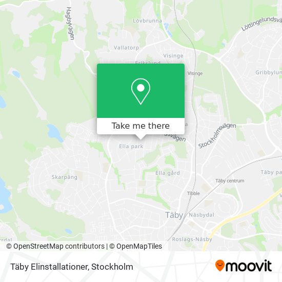 Täby Elinstallationer map