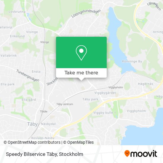 Speedy Bilservice Täby map