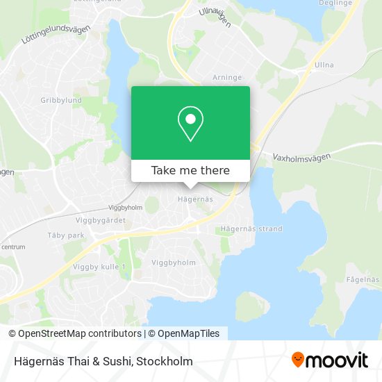 Hägernäs Thai & Sushi map