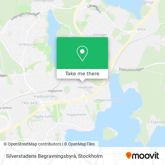 Silverstadens Begravningsbyrå map