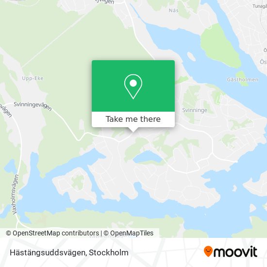 Hästängsuddsvägen map