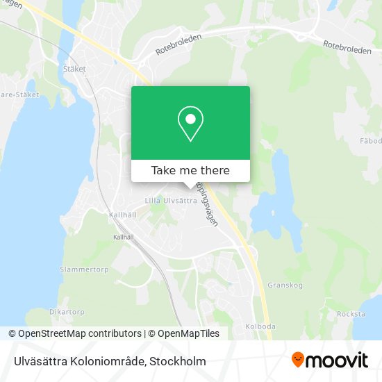 Ulväsättra Koloniområde map