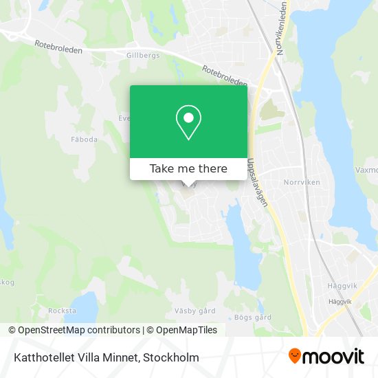 Katthotellet Villa Minnet map