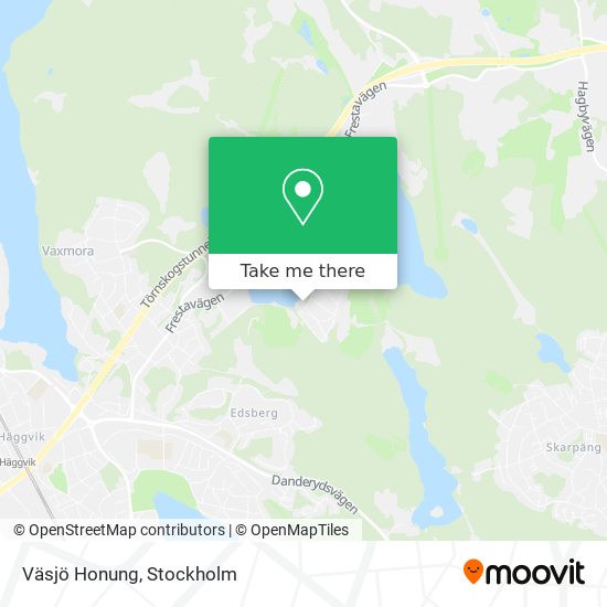 Väsjö Honung map