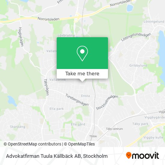 Advokatfirman Tuula Källbäck AB map