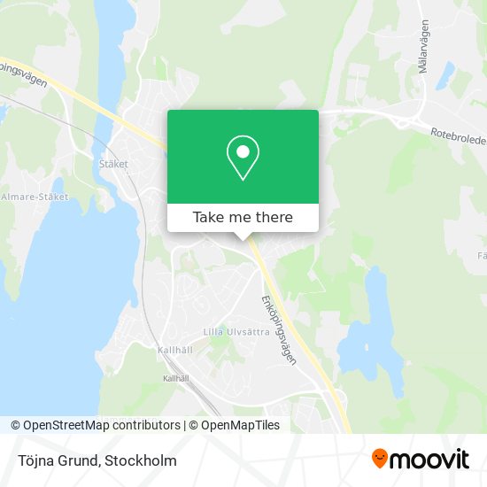 Töjna Grund map