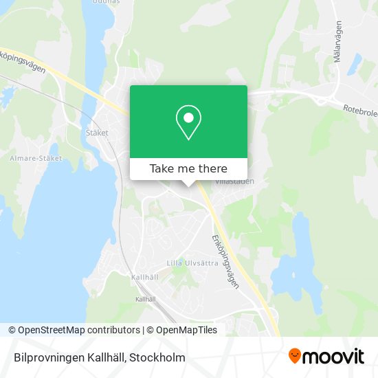 Bilprovningen Kallhäll map