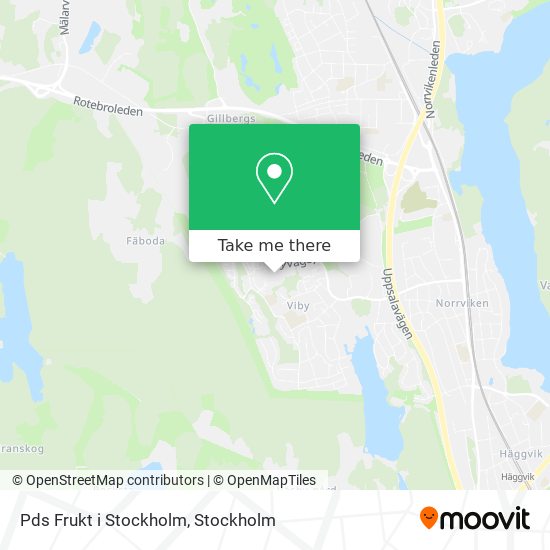 Pds Frukt i Stockholm map