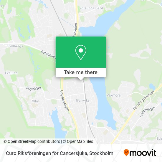 Curo Riksföreningen för Cancersjuka map