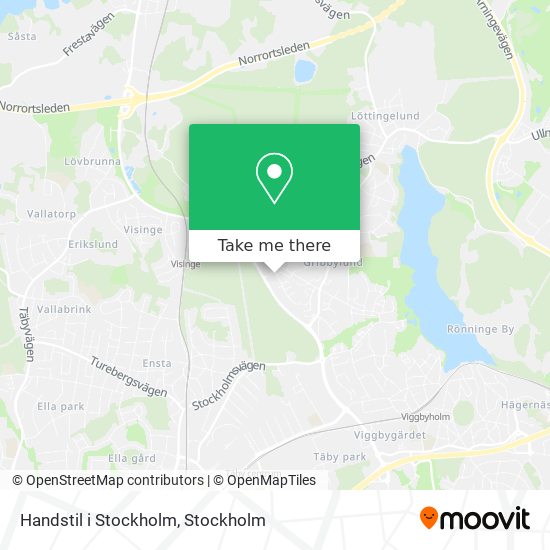 Handstil i Stockholm map