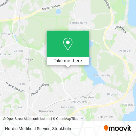 Nordic Medifield Service map