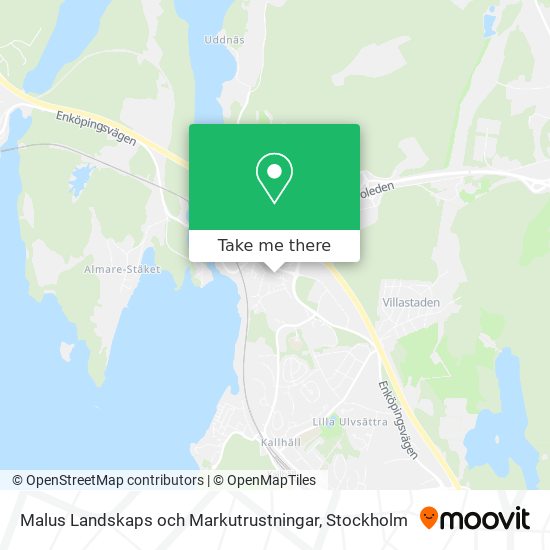 Malus Landskaps och Markutrustningar map