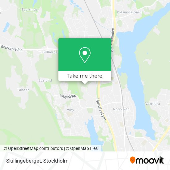 Skillingeberget map