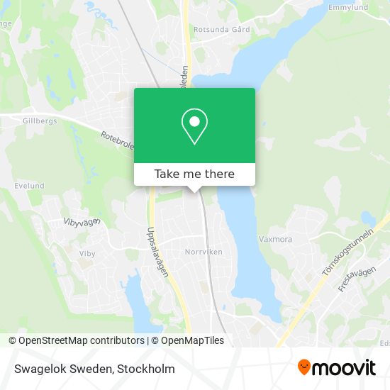 Swagelok Sweden map