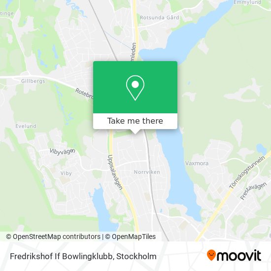 Fredrikshof If Bowlingklubb map