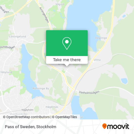 Pass of Sweden map