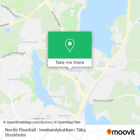 Nordic Floorball - Innebandybutiken i Täby map