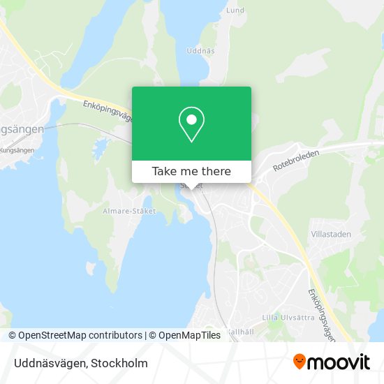 Uddnäsvägen map