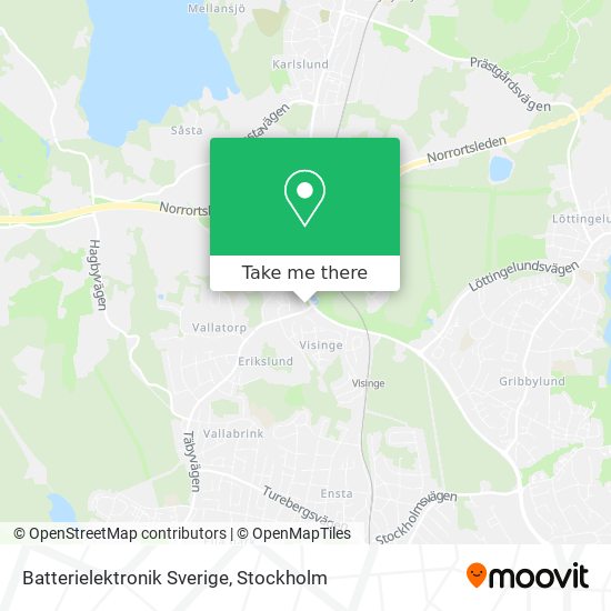 Batterielektronik Sverige map