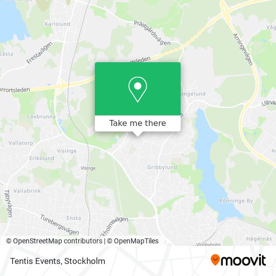 Tentis Events map