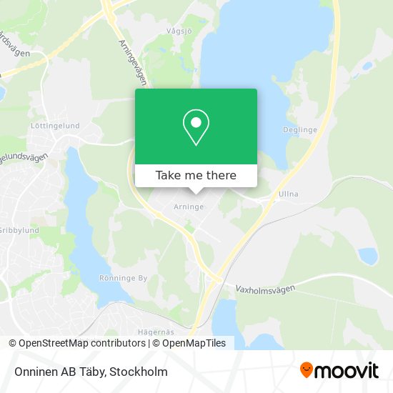 Onninen AB Täby map