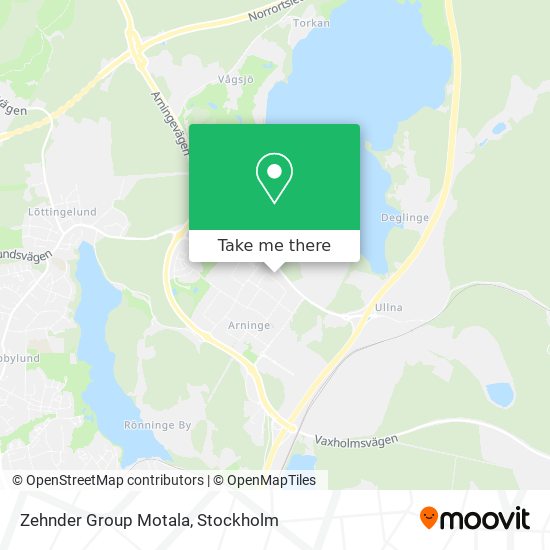 Zehnder Group Motala map