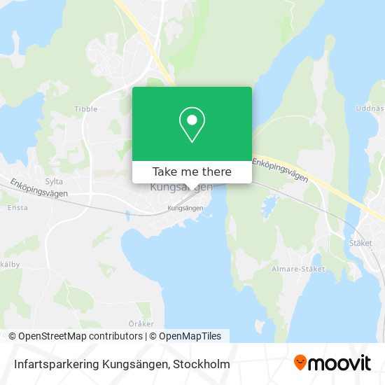 Infartsparkering Kungsängen map