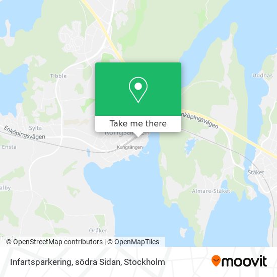 Infartsparkering, södra Sidan map