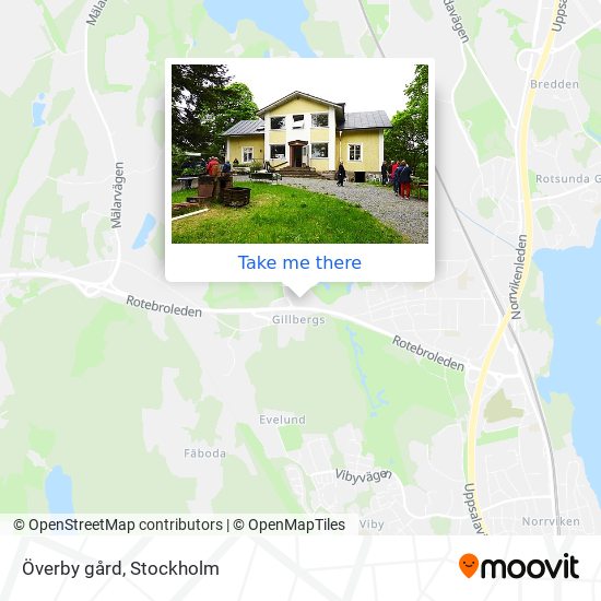 Överby gård map