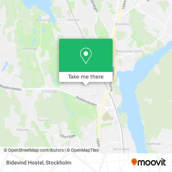 Bidevind Hostel map