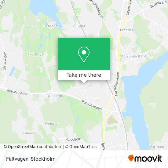 Fältvägen map