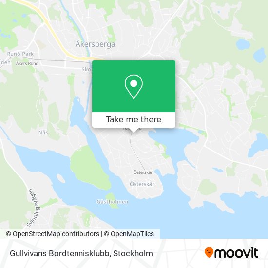 Gullvivans Bordtennisklubb map