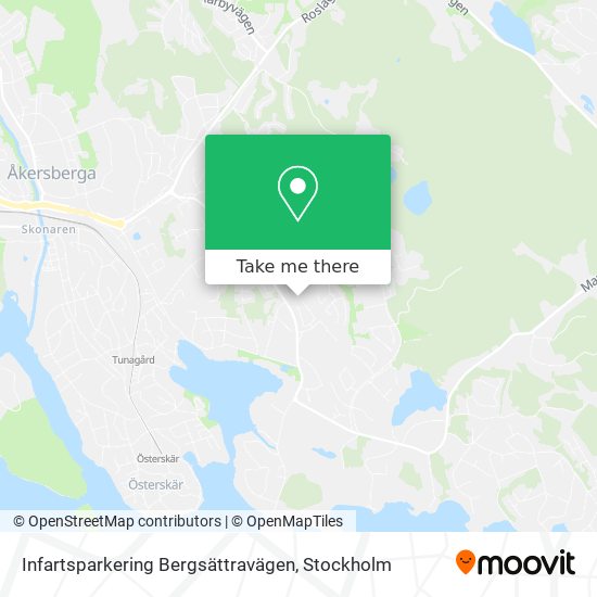 Infartsparkering Bergsättravägen map