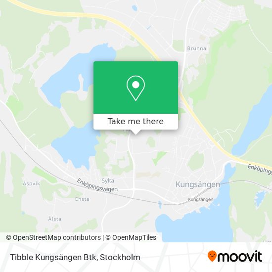 Tibble Kungsängen Btk map