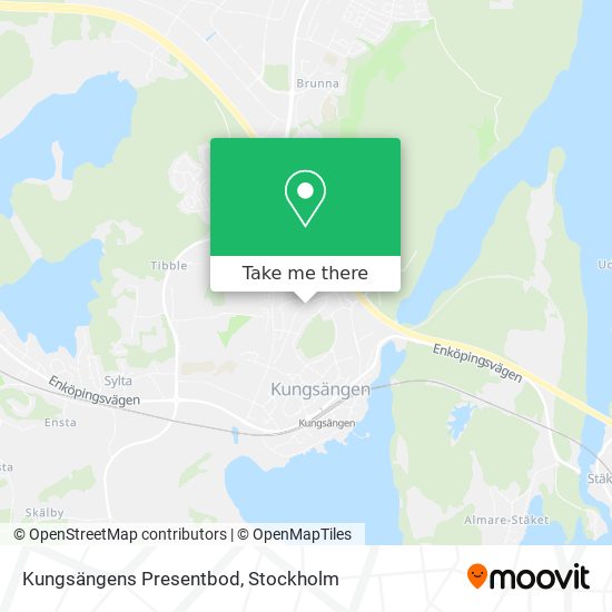 Kungsängens Presentbod map