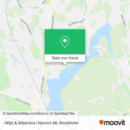 Miljö & Allservice i Norrort AB map