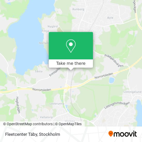 Fleetcenter Täby map