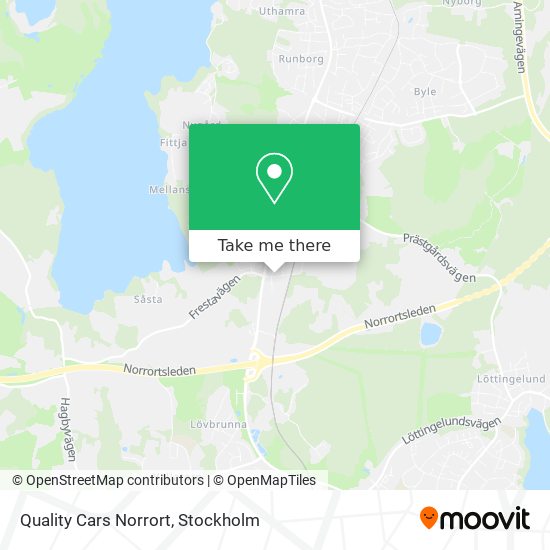 Quality Cars Norrort map