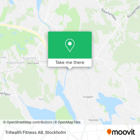 Trihealth Fitness AB map