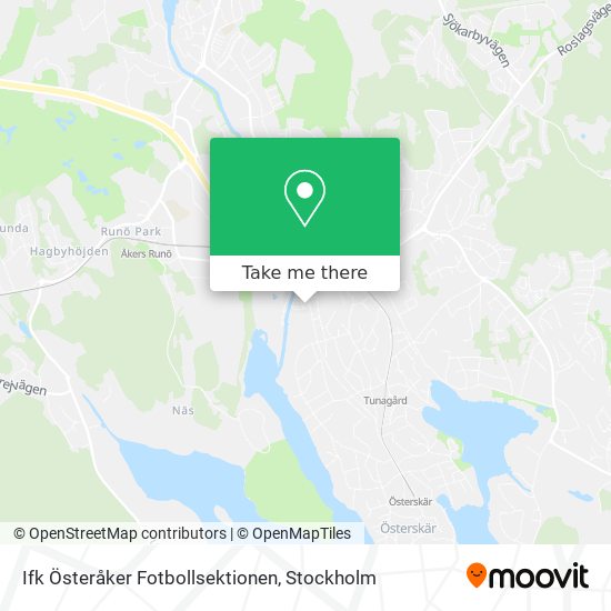 Ifk Österåker Fotbollsektionen map