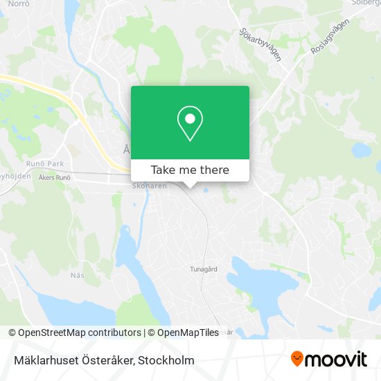 Mäklarhuset Österåker map