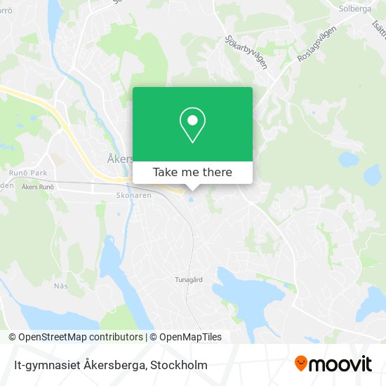 It-gymnasiet Åkersberga map