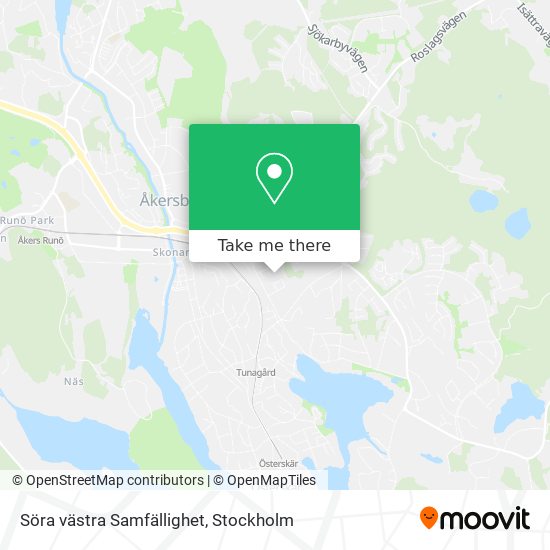 Söra västra Samfällighet map