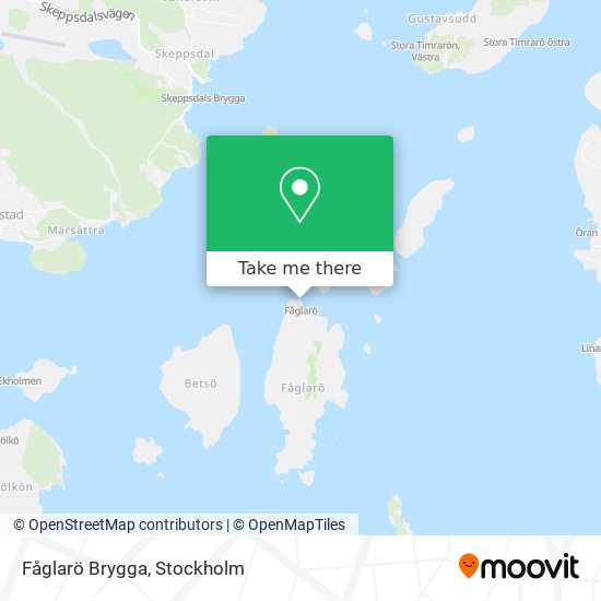 Fåglarö Brygga map