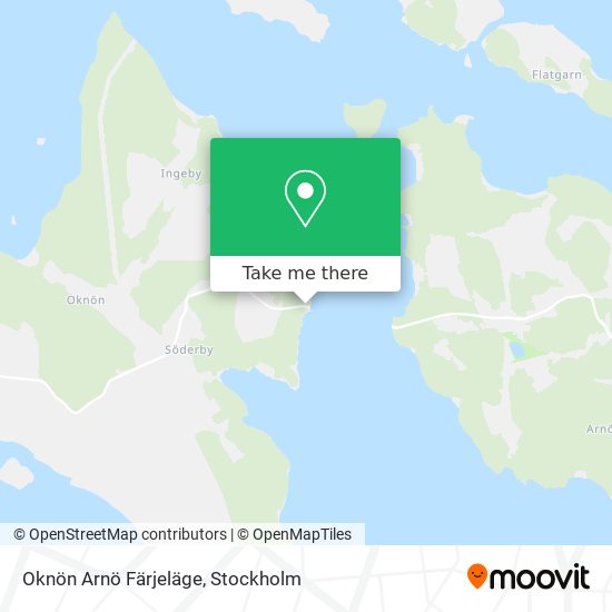 Oknön Arnö Färjeläge map