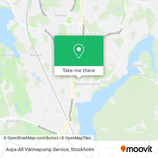 Avps-All Värmepump Service map